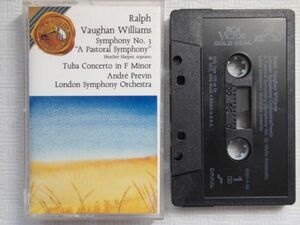 【高音質クロムテープ米盤/再生確認済】プレヴィン＆LSO『ヴォーン・ウィリアムス：交響曲第3番/チューバ協奏曲」1972年