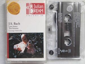 【高音質クロムテープ米盤/再生確認済】ジュリアン・ブリーム「J.S.バッハ：リュート組曲/トリオ・ソナタ」1993年