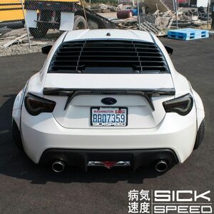 SICKSPEED スバル BRZ リアウィンドウルーバー ZC6 STI エアロ マフラー バンパー ヘッドライト テールランプ ホイール 後期 ウィング