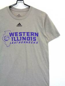 adidas　アディダス　WESTERN ILLINOIS　アメフト T-201