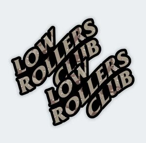 新品【ステッカー2枚セット】LOW ROLLERS CLUB house party distro superior defense supdef gbrs wrmfzy one7six spritus systems