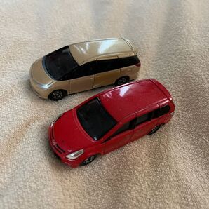 2個セット トミカ 一般車 トヨタエスティマ、マツダmqv