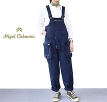 TK 新品近 ナイジェルケーボン LYBRO オーバーオール Nigel Cabourn サロペット ワークパンツ 10 希少レディース_画像2