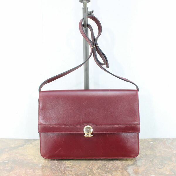 Christian Dior LOGO LEATHER SHOULDER BAG MADE IN FRANCE/クリスチャンディオールロゴレザーショルダーバッグ