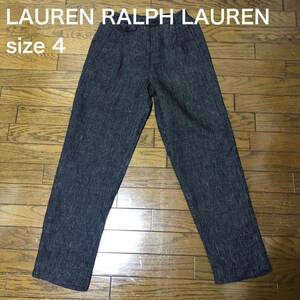 [ free shipping ]LAUREN RALPH LAUREN slacks 4 low Len Ralph Lauren lady's 