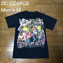 【送料無料】DC COMICS 半袖Tシャツ黒　メンズMサイズ　アメコミヒーロー_画像1