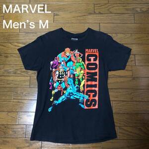 【送料無料】MARVEL 半袖Tシャツ黒　メンズMサイズ　マーベルアメコミヒーロー