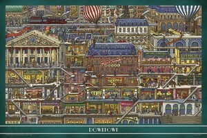 ジグソーパズル 1000ピース 迷路探偵ピエール 高いビル 50x75cm 10-1360　送料無料 新品