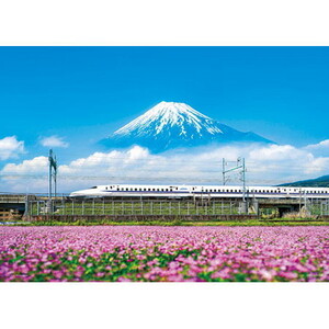 ジグソーパズル 500ピース れんげの花と富士山（静岡）26x38cm 35-26　送料無料 新品