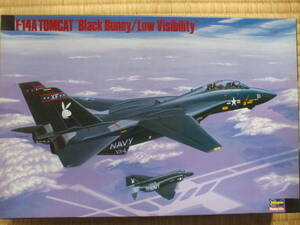 ＜限定品＞ハセガワ、1/72、SP5、Ｆ－１４Ａトムキャット”ブラックバニー／ロービジ” （VX-4、VF-32）