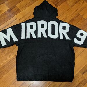 ☆MIRROR9☆ニットパーカー☆BLACK☆L☆