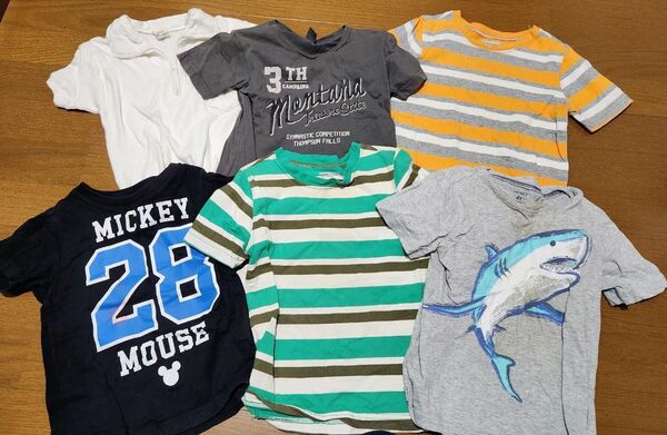 6枚セット★100サイズ男の子半袖夏物 半袖Tシャツ トップス子供服 TシャツMK.zara.carters.oldnavy込み