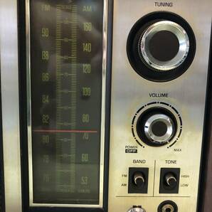 動作品 National Panasonic AM/FM 木製ホームラジオ RE-675 レトロラジオ 松下電器 の画像7