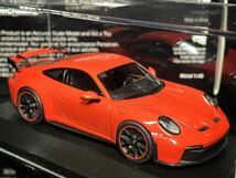 MINICHAMPS 1:43 ポルシェ 911 GT3 2020 限定300 ラヴァオレンジ PORSCHE 992 他 特注 など 同封発送可能_画像7