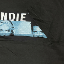 Lサイズ デッドストック 90s USA製 ビンテージ BLONDIE ブロンディ バンド ロック Tシャツ デボラハリー 女優 黒 ブラック anvil レア 新品_画像6