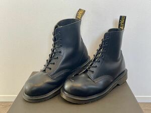 希少★DR.MARTENS ドクターマーチン スチールトゥ 7ホールブーツ 黒 イングランド製 8