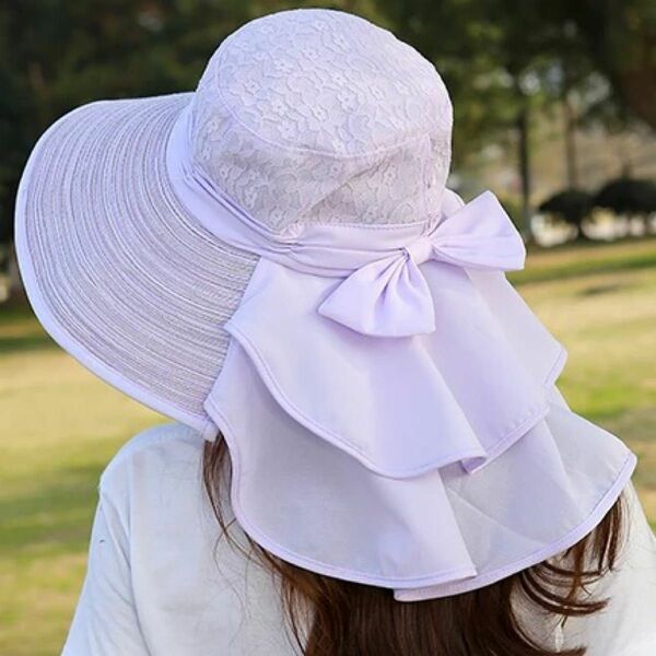 新作/つば広帽子/紫外線対策/UVカットハット/折り畳み可能 ブーニーハット 帽子