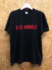 イーガールズ E.G. SMILE E-girls LIVE TOUR 2016 Tシャツ K-POP ツアーT フロッキープリント 半袖 綿100% M ブラック×レッド メンズ