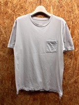 ビューティーアンドユース UNITED ARROWS BEAUTY＆YOUTH Tシャツ 無地 胸ポケット 半袖 カットソー 綿100% M ライトグレーパープル メンズ_画像1