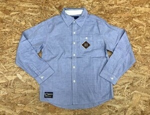 ペンフィールド PenField シャツ 長袖 ポケット バックプリント ピッケルホルダー 不明(肩幅38cm) ブルー 青 キッズ（レディース？）