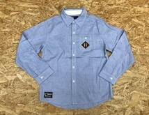 ペンフィールド PenField シャツ 長袖 ポケット バックプリント ピッケルホルダー 不明(肩幅38cm) ブルー 青 キッズ（レディース？）_画像1