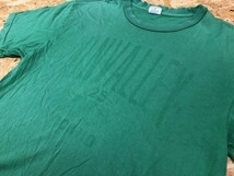 チャンピオン Champion Tシャツ 刺繍ロゴ 丸首 英字 半袖 カットソー ボックスカット 綿100% M グリーン 緑色 メンズ_画像3