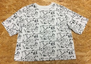 ユニクロ×オリンピアルタン 【コラボ】 UT UNIQLO×OLYMPIA LE-TAN Tシャツ キッチンプリント 丸首 半袖 綿100% L 白 レディース