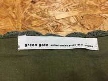 アローズ UNITED ARROWS green label relaxing ボレロ ニットカーディガン トップス 裏地付き 1つボタン 長袖 グリーン系 レディース_画像2