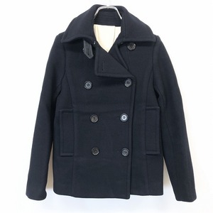  Dress Terior DRESSTERIOR pea coat pea coat jacket . about lining less sleeve lining attaching long sleeve wool × nylon 36 dark navy dark blue lady's 