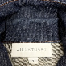 ジルスチュアート JILL STUART デニム トラッカージャケット Gジャン ジージャン 無地 ボタン留め 長袖 綿100% S ブルー 青 レディース_画像4