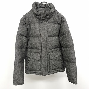 ギャップ GAP ダウンジャケット ドットボタン×ジップ留め 長袖 ウールなど(ダウン90%＋フェザー10%) XS 黒×白 メンズ(レディース？)