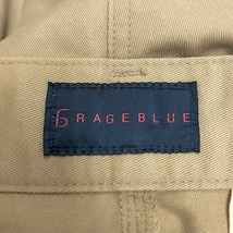 レイジブルー RAGEBLUE クロップドチノパンツ テーパード ジップフライ 無地 ジップフライ ポリエステル×綿 M ベージュカーキ メンズ 男性_画像4