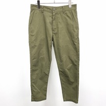 ディッキーズ Dickies チノパンツ スリムフィット テーパード ジップフライ ロゴパッチ ロング 綿100% S ヘザーグリーン 杢緑 メンズ 男性_画像1