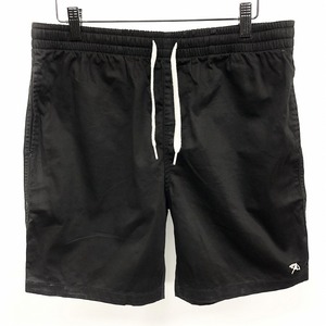 Arnold Palmer somewhat thin tapered shorts short pants shorts waist . rubber . cord stretch cotton × polyurethane M black men's 