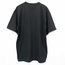 ししふんじん 獅子奮迅 Tシャツ カットソー 和柄 シーサー 漢字 プリント 丸首 クルーネック 半袖 綿100% L ブラック系 メンズ 男性_画像2