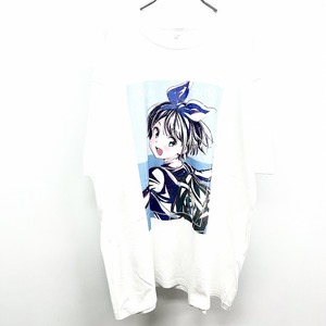 【新品】arma bianca Tシャツ TVアニメ 週刊少年マガジン かのかり 彼女お借りします 更科瑠夏 Ani-Art第2弾 半袖 XXXL 4L 白 メンズ