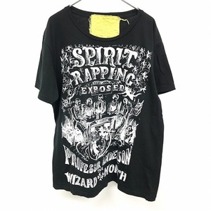 ウィジャボード OUIJA BOARD Tシャツ イラスト ドクロ 悪魔 デビル 半袖 日本製 綿100% ブラック 黒 ユニセックス メンズ レディース