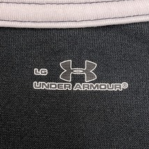 アンダーアーマー UNDER ARMOUR Tシャツ スポーツシャツ ロゴプリント 丸首 ラグランスリーブ 半袖 ポリ100% l ブラック 黒 メンズ 男性_画像3