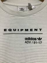 そ1158 adidas EQUIPMENT アディダス 半袖カットソーワンピース M ホワイト レディース サンプル品 ストリート_画像5