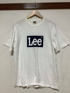 ち1150 Lee リー プリントTシャツ 半袖Tシャツ M ボックスロゴ ホワイト