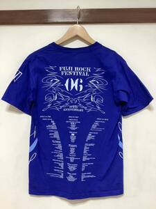 な1120 フジロック2006 10周年記念 半袖Tシャツ S ブルー フェスT