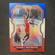 2020-21 Panini NBA Prizm Red White Blue Prizm Russell Westbrook Houston Rockets_画像1