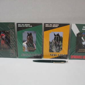 JRA テレホンカード ① HORSE OF THE YEAR 2000～2002/ SPECIAL AWARDS 2001 未開封 4点セットの画像1