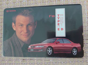 TOYOTA I*m TYPE:E D Christian *s Ray ta- telephone card Toyota telephone card 