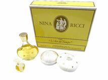 未使用 NINARICCI ニナリッチ TRIO トリオ L'Airdu Temps レールデュタン ミニボトル ミニ 香水 石鹸 セット_画像1