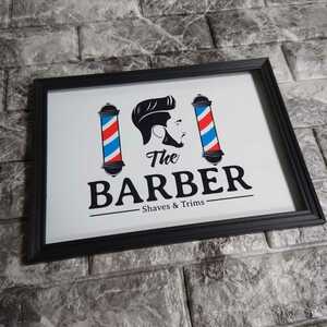 No.P100 送料無料☆ ポスター barber バーバー 床屋 理容 美容 ヘアサロン バーバーショップ インテリア WAHL