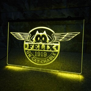 No.NE129Y 送料無料 フィリックス FELIX LED ネオン 看板 ランプ ライト 照明 インテリア ディスプレイ 雑貨 店舗 シボレー