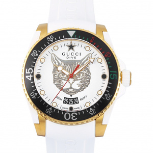 グッチ GUCCI ダイヴ ダイブ YA136322 ホワイト文字盤 新品 腕時計 メンズ