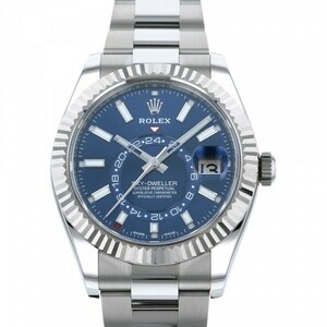  Rolex ROLEX Sky du error 326934 bright blue face new goods wristwatch men's 