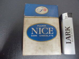 ★昭和30年頃★希少！★FUJIYA 不二家DARK CHOCOLATE 「NICE」空箱・空き箱　チョコレート　お菓子　洋菓子　（本間２保管）